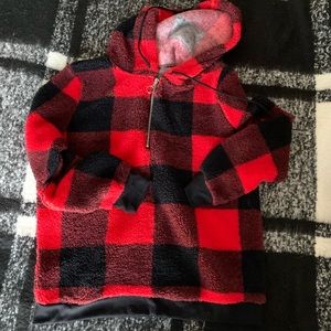 💌3 for $20 No Boundaries buffalo plaid Sherpa - L